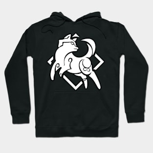 Genshin Impact Gorou Emblem - White Hoodie